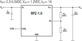 Application Circuit Diagram - RECOM Power RPL & RPZ Power Modules